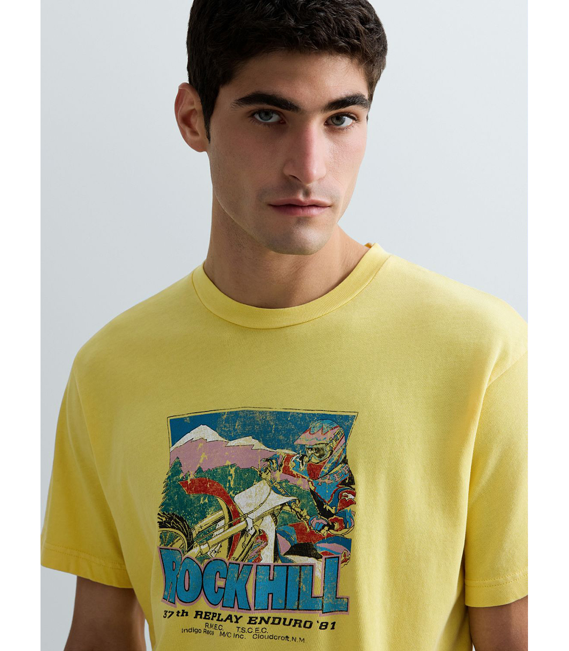 ヘビーコットンジャージーROCK HILL Tシャツ 詳細画像 レモンイエロー 5